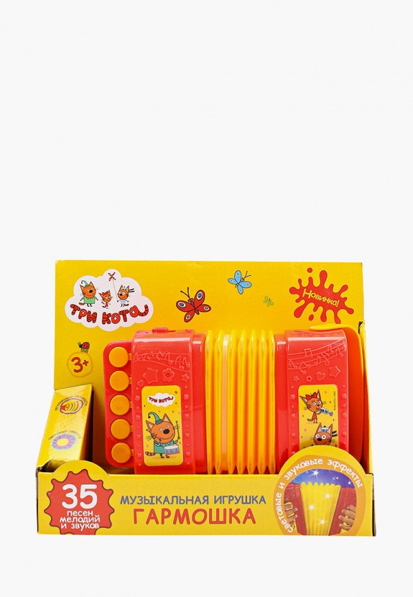 

Игрушка интерактивная Умка, Разноцветный, Гармошка "Три кота", 18 см