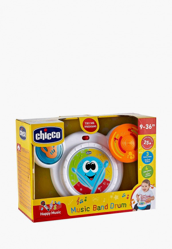 

Игрушка интерактивная Chicco, Белый, Барабан