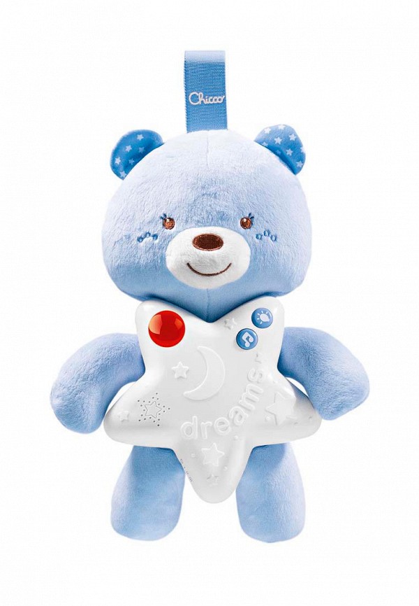 

Игрушка интерактивная Chicco, Голубой, Подвеска-ночник музыкальная "Медвежонок"