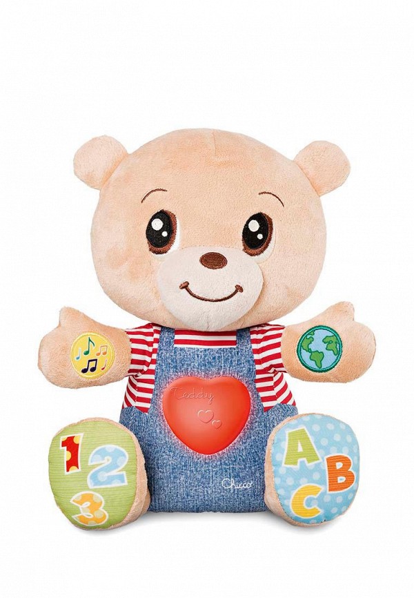 

Игрушка интерактивная Chicco, Бежевый, Говорящий мишка Teddy Emotion ABC
