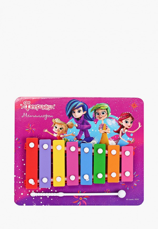 

Игрушка интерактивная Играем Вместе, Разноцветный, "Фееринки. Металлофон"