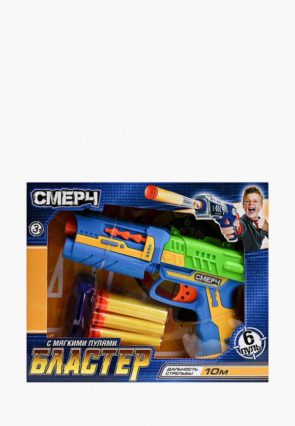 

Бластер игрушечный Играем Вместе, Разноцветный, "Смерч"