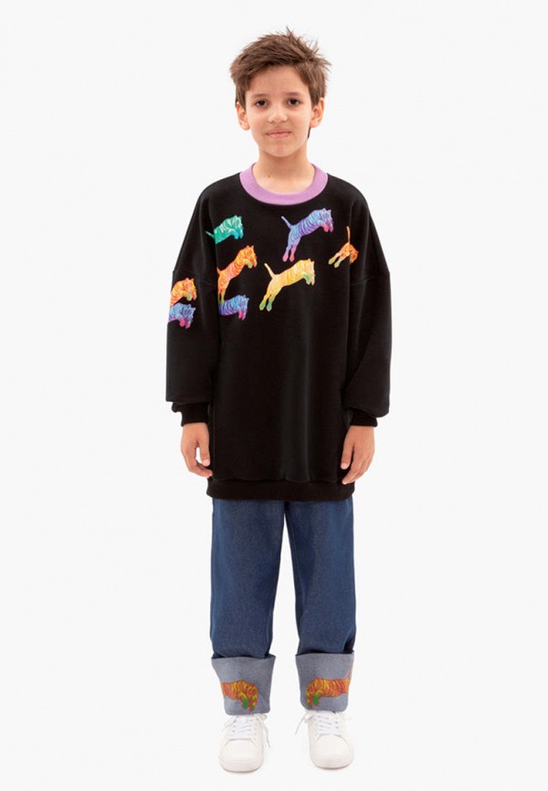 Свитшот Mia Gia черный, размер 110, фото 4