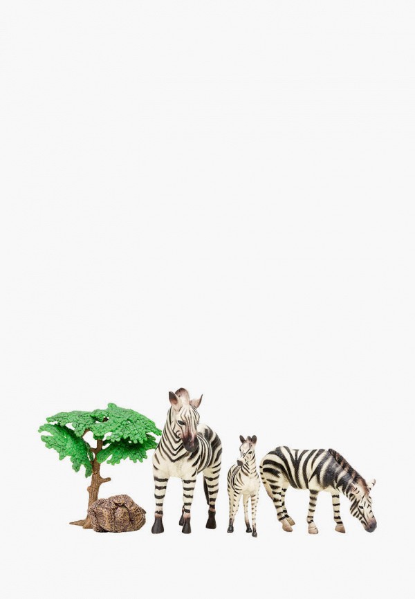 Набор игровой Masai Mara Мир диких животных: Семья зебр, 5 предметов