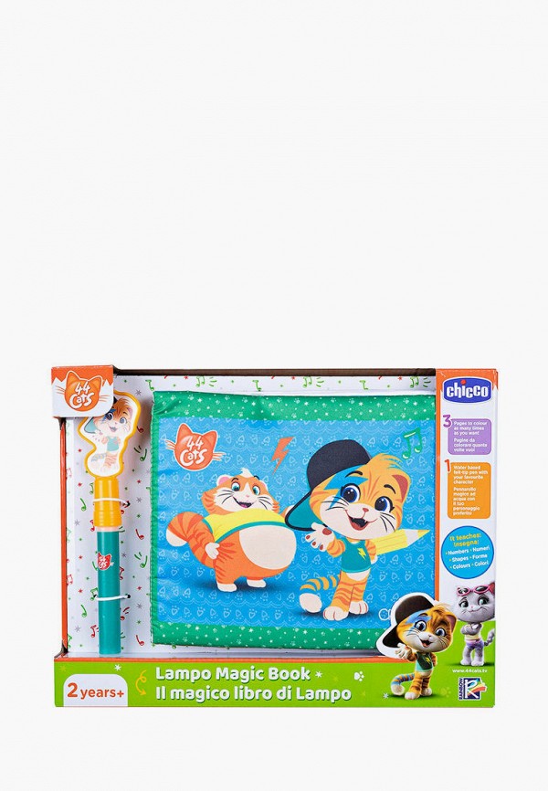 

Игрушка развивающая Chicco, Синий, Книжка-раскраска мягкая Lampo