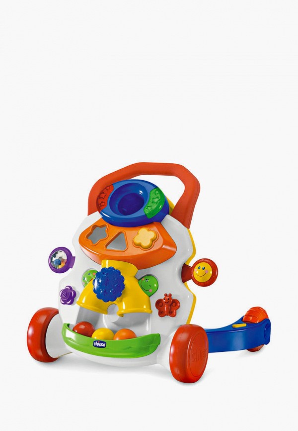 

Игрушка развивающая Chicco, Разноцветный, Игровой центр-ходунки детские шажочки
