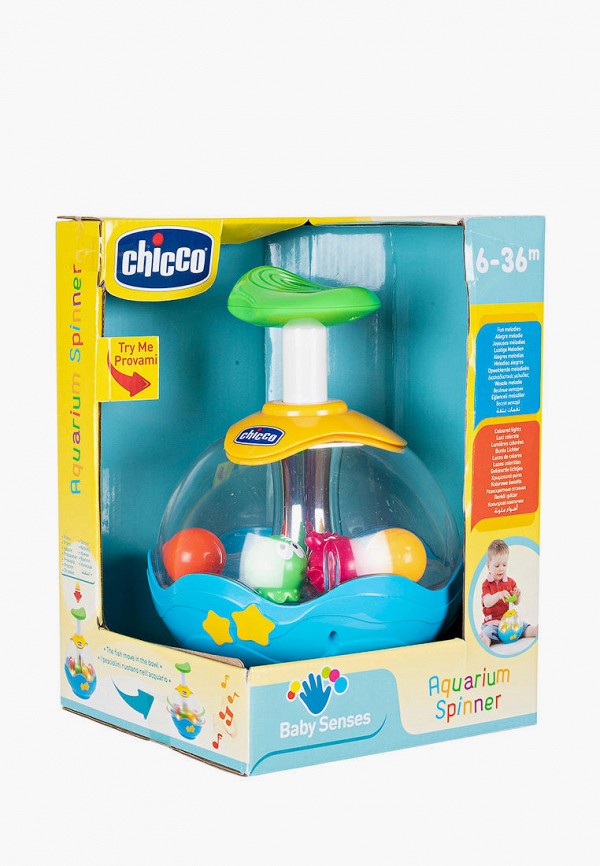 

Игрушка развивающая Chicco, Синий, Юла "Аквариум"