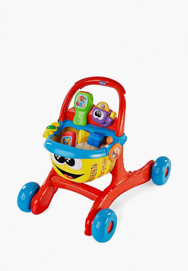 

Игрушка развивающая Chicco, Красный, Игровой центр Говорящая Тележка для покупок ABC