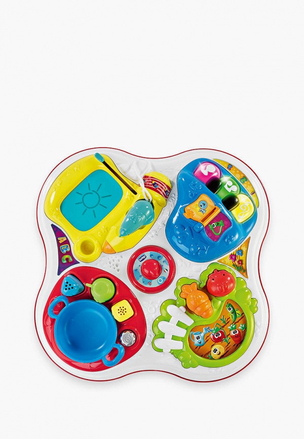 

Игрушка развивающая Chicco, Красный, Игровой центр Говорящий столик ABC