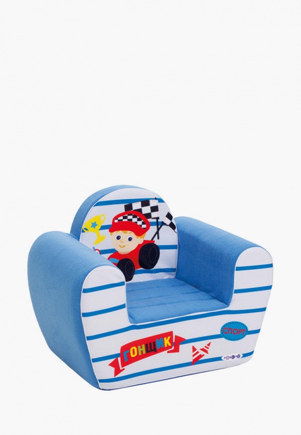 

Игрушка Paremo, Синий, Бескаркасное (мягкое) детское кресло "Экшен", Гонщик