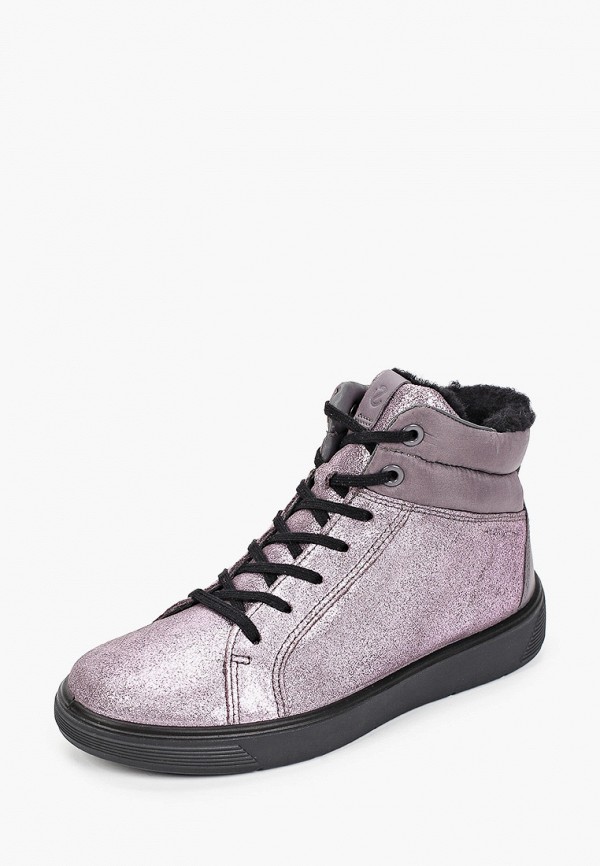 Ботинки для девочки Ecco цвет фиолетовый  Фото 2
