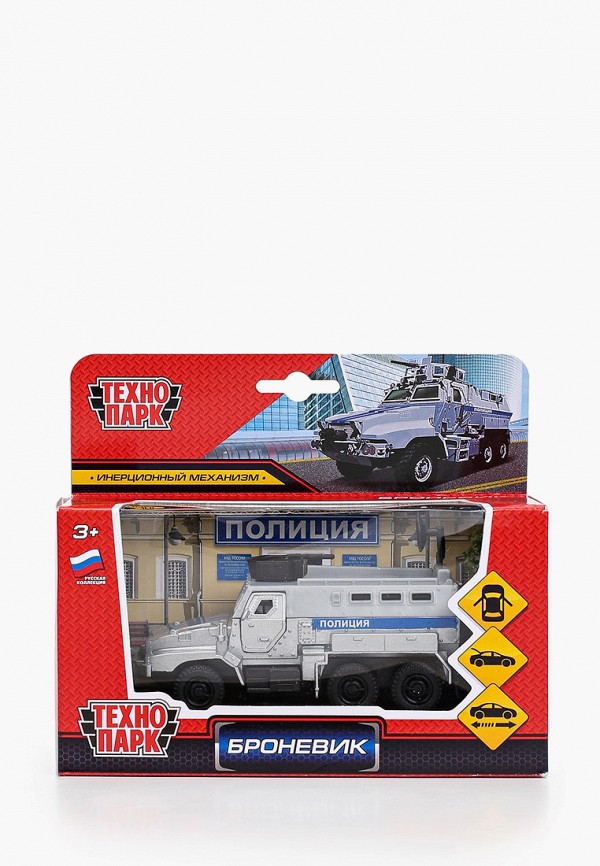 

Игрушка интерактивная Технопарк, Серый, "Броневик. Полиция". 12 см