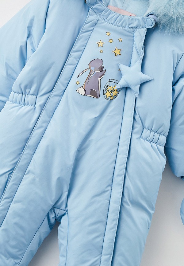 Детский комбинезон утепленный, варежки и пинетки Aviva цвет голубой  Фото 3