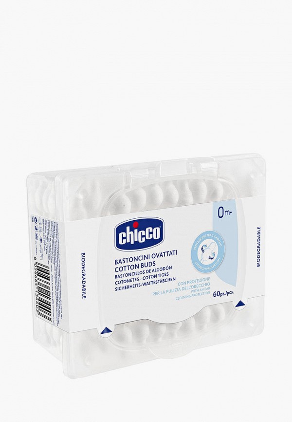 

Ватные палочки Chicco, Белый, 60 шт.