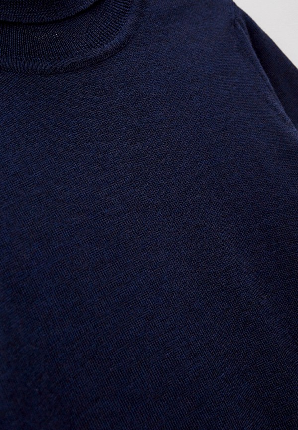 Водолазка для мальчика Wool&Cotton цвет синий  Фото 3