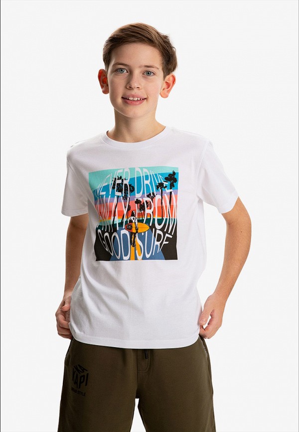 Футболка Kapika белый, размер 146, фото 4