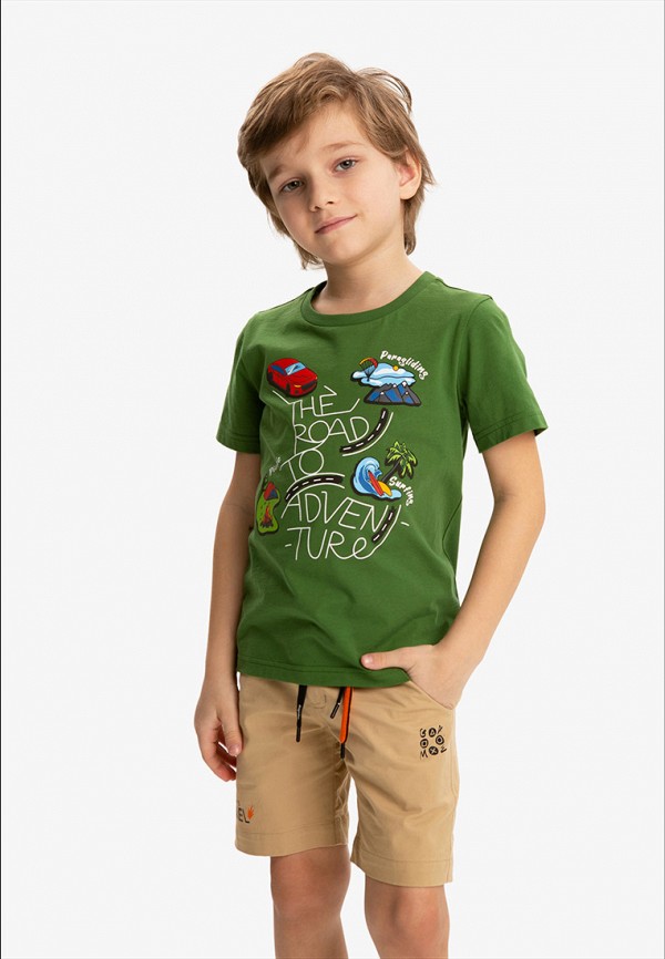 Футболка Kapika зеленый, размер 110, фото 4