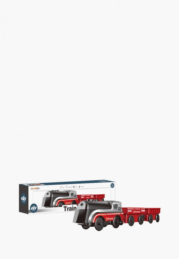 Игрушка Givito Грузовой локомотив и 2 вагона, на батарейках