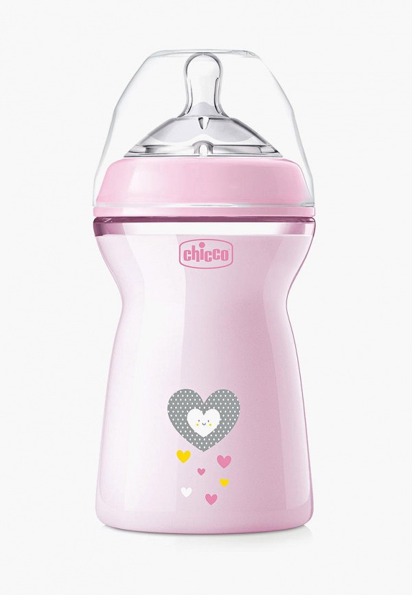 

Бутылочка для кормления Chicco, Розовый, Natural Feeling 6м+, 330 мл