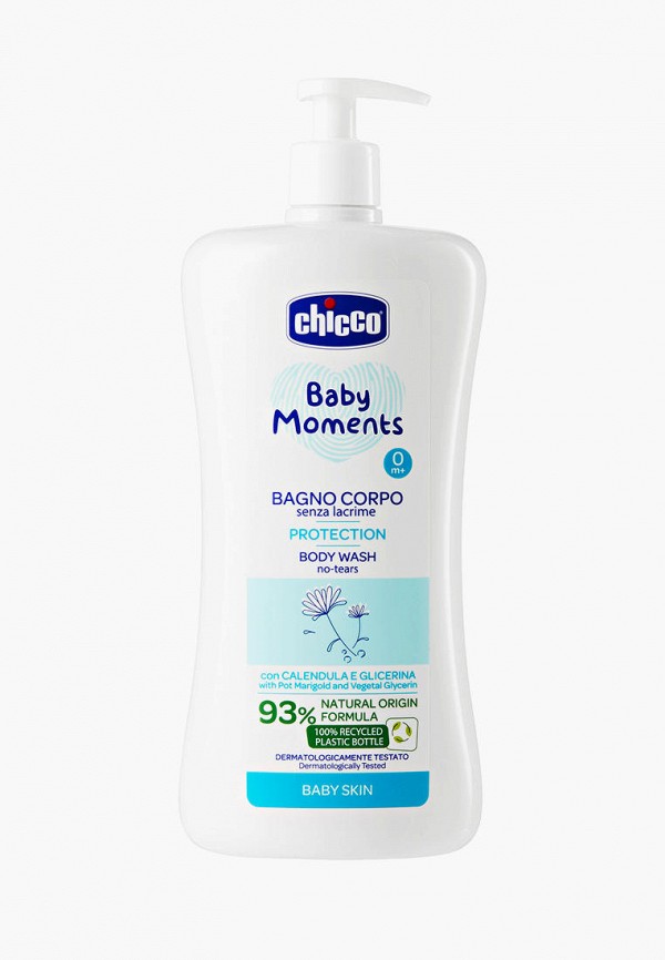 

Гель для душа Chicco, Белый, "Baby moments" без слез с календулой, 750 мл