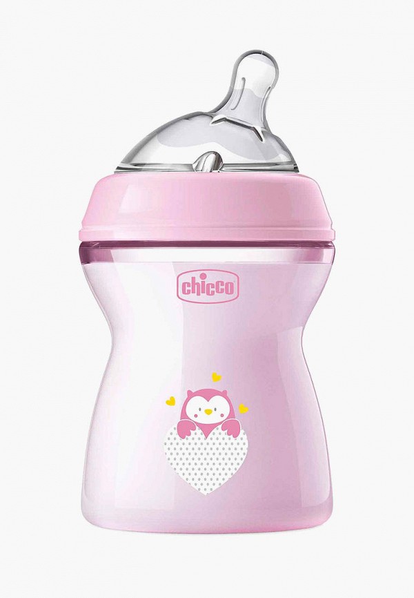 

Бутылочка для кормления Chicco, Розовый, Natural Feeling 2м+, 250 мл