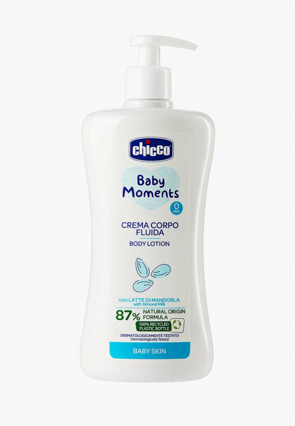 

Лосьон для тела Chicco, Белый, "Baby moments" со сладким миндальным молочком, 500 мл