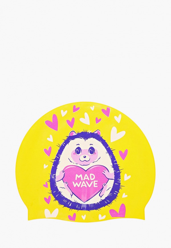 

Шапочка для плавания MadWave, Желтый, HEDGEHOG