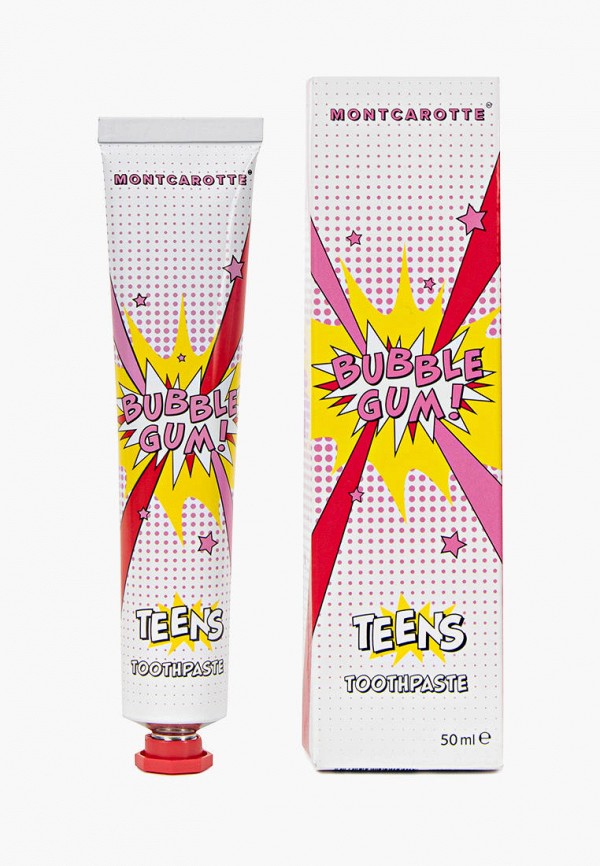 Зубная паста Montcarotte Bubble Gum, со вкусом жвачки, 50 мл зубная паста montcarotte marker toothpaste bubble gum 30 мл