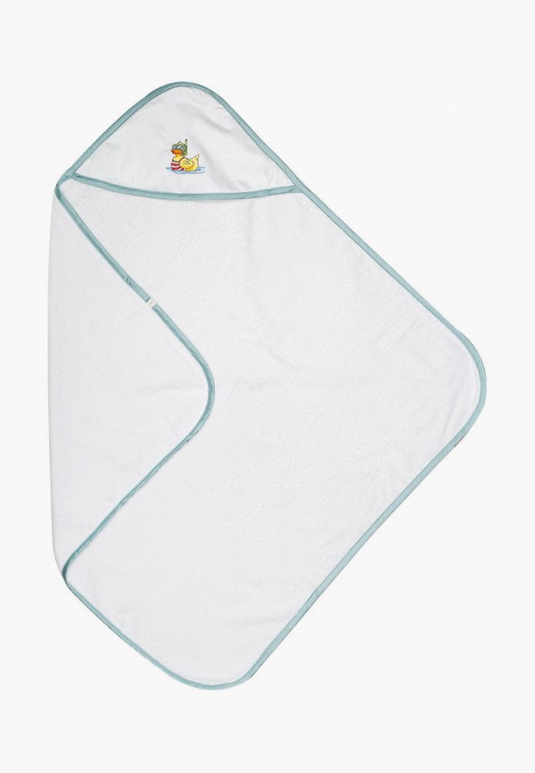

Полотенце Bellehome, Белый, детское махровое Diver Duck, 90х90