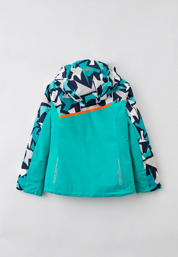 Куртка для девочки утепленная CMP цвет бирюзовый  Фото 2