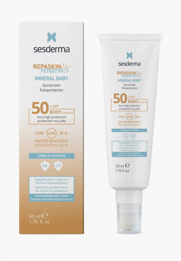 

Крем солнцезащитный Sesderma, Белый, REPASKIN SPF 50, 50 мл