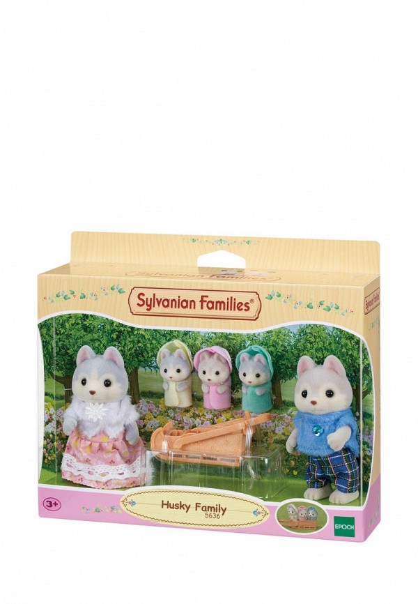 Набор игровой Sylvanian Families Семья Хаски игровой набор sylvanian families кролик в детском кресле 5197