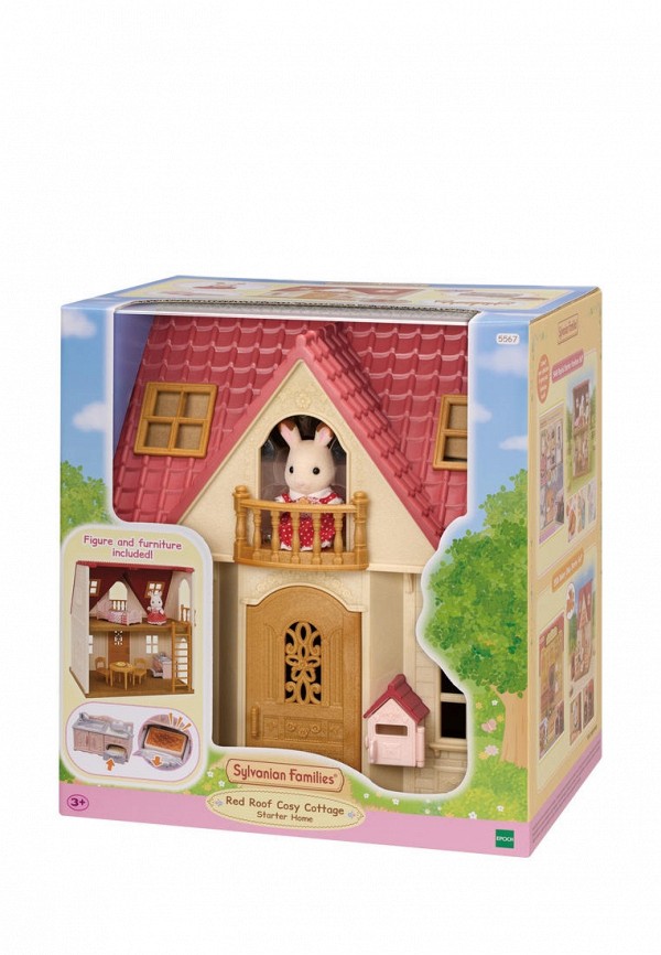 Набор игровой Sylvanian Families Уютный коттедж с красной крышей игровой набор sylvanian families кролик в детском кресле 5197