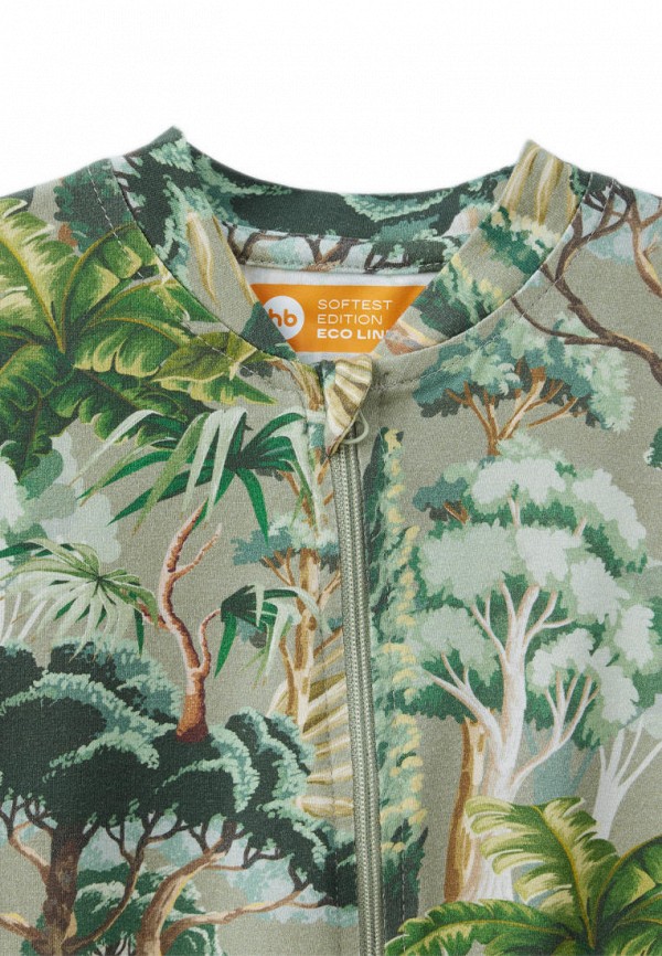 Комбинезон бельевой Happy Baby зеленый, размер 68, фото 3