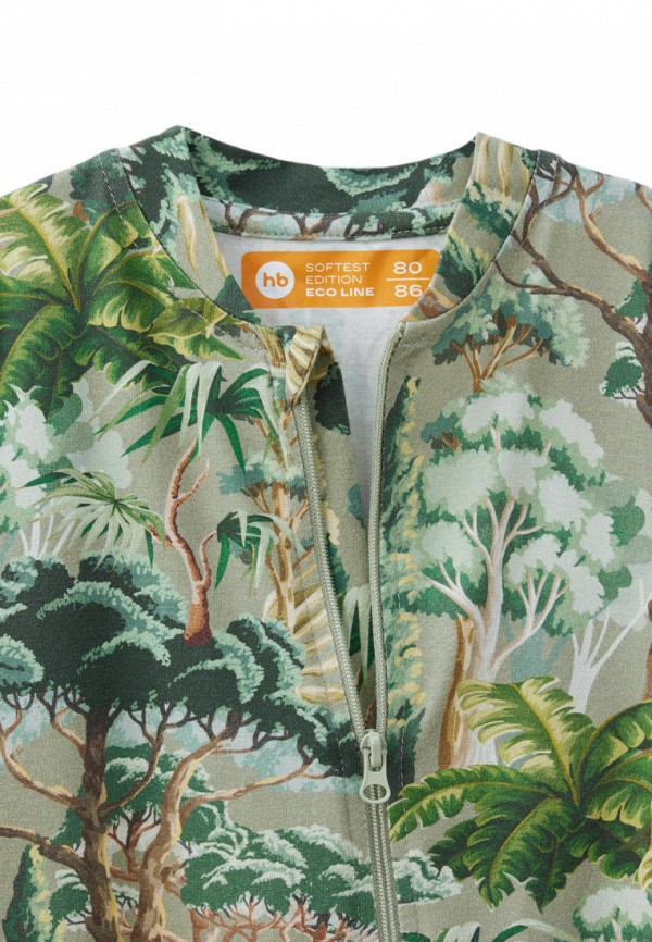 Комбинезон бельевой Happy Baby зеленый, размер 68, фото 4