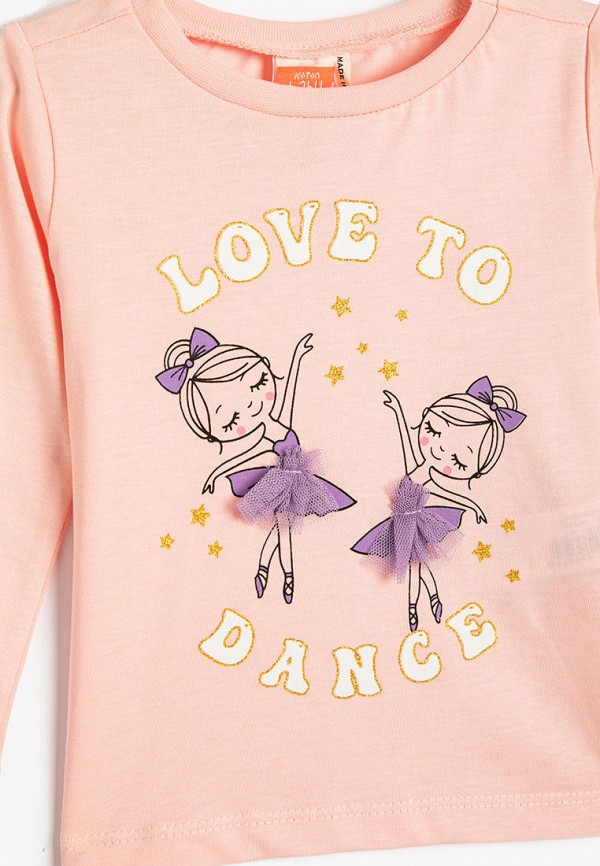 Лонгслив Koton розовый, размер 74, фото 3