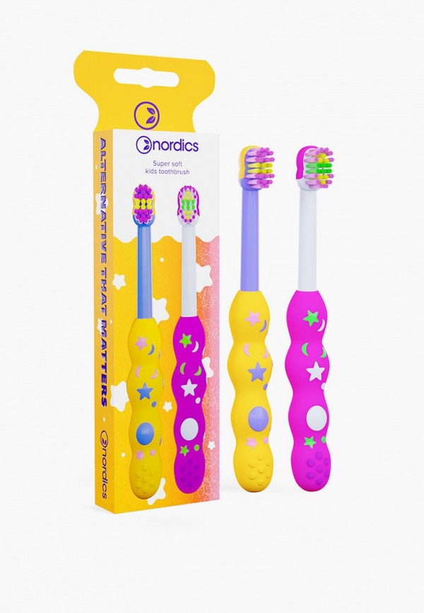 Комплект зубных щеток Nordics Набор 2 в 1, 2 Pcs. Kids Toothbrush Pack