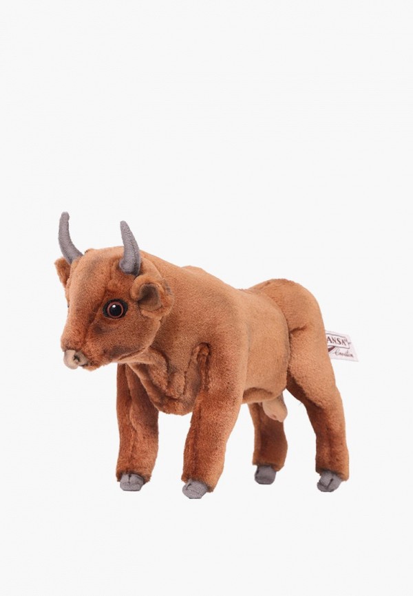 

Игрушка мягкая Hansa, Коричневый, Бык, коричневый, 22 см
