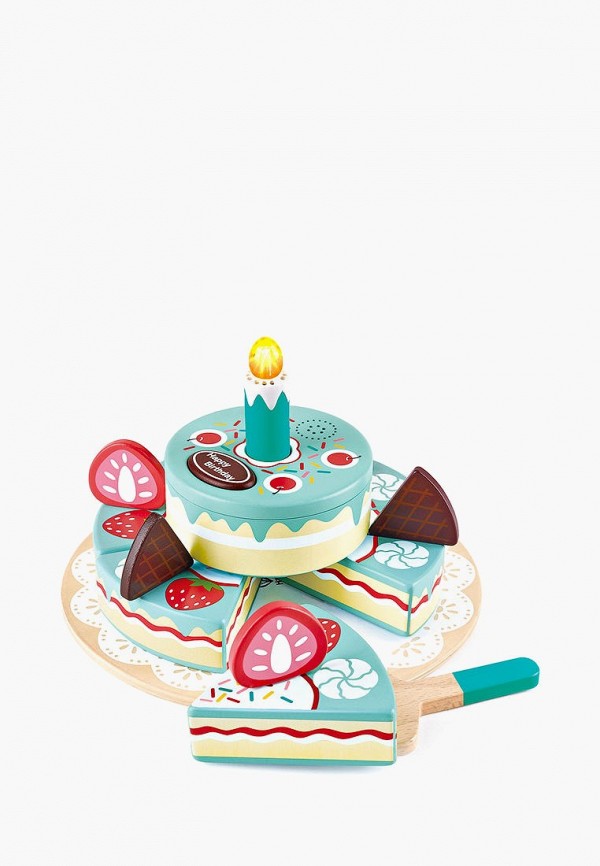 Набор игровой Hape Торт Счастливого дня рождения mocsicka декор для 1 го дня рождения детский душ ромашки торт разбивать фото фон студия фотографии реквизит