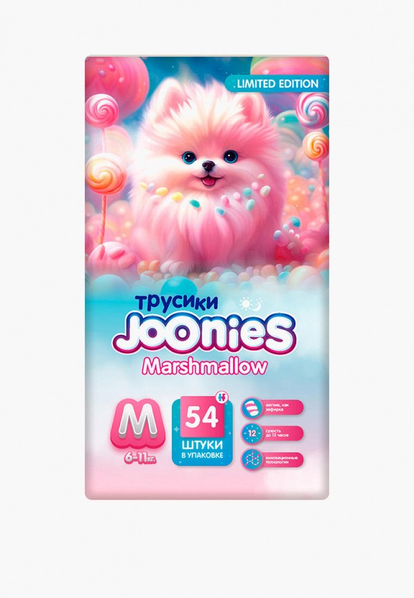 

Подгузники-трусики Joonies, Разноцветный, Marshmallow, M 6-11 кг, 54 шт