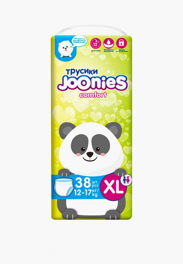 

Подгузники-трусики Joonies, Белый, Comfort, XL 12-17 кг, 38 шт