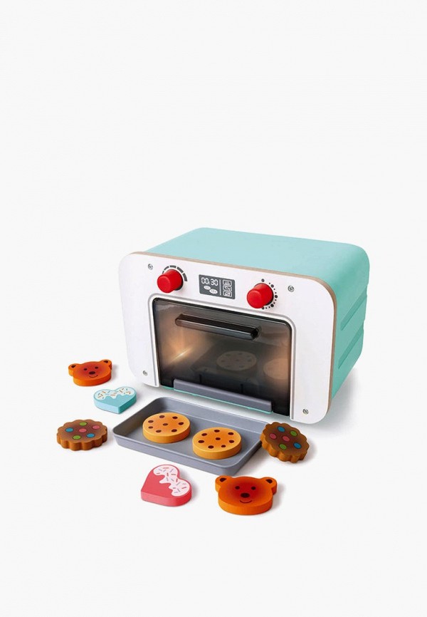 Набор игровой Hape кухня 2в1 (духовка, набор еды) со светом, звуком и сменой цвета игрушечной выпечки, серия Набор пекаря