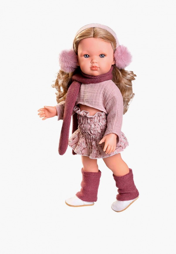 Кукла Munecas Dolls Antonio Juan Белла в розовых наушниках, 45 см, виниловая