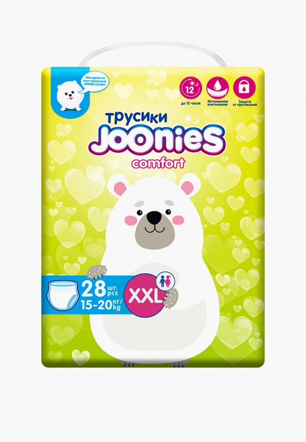 

Подгузники-трусики Joonies, Белый, Comfort, размер XXL 15-20 кг, 28 шт