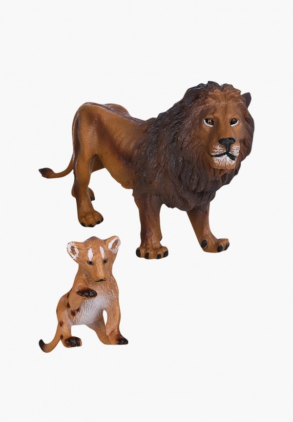 Набор фигурок Masai Mara Семья львов, 2 предмета (лев и львенок), серия: Мир диких животных