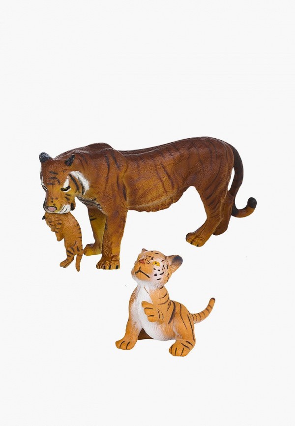 Набор фигурок Masai Mara Семья тигров, 2 предмета (тигрица и тигренок), серия: Мир диких животных