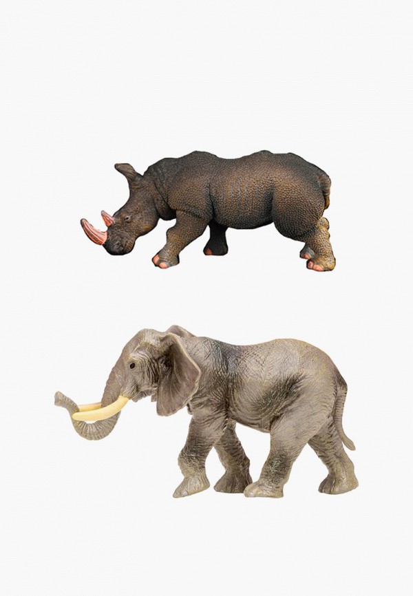 Набор фигурок Masai Mara Слон и носорог, 2 предмета