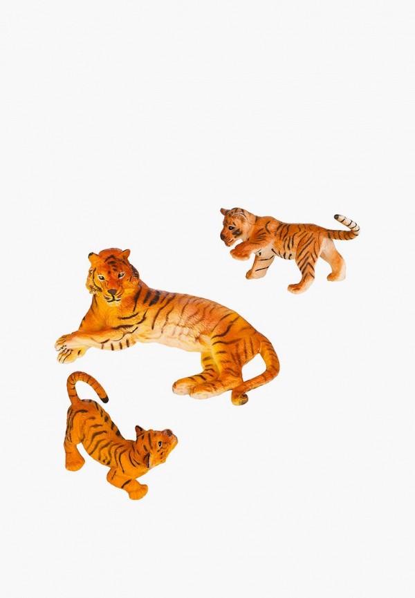 Набор фигурок Masai Mara Семья тигров, 3 предмета (тигр мама и 2 детеныша)