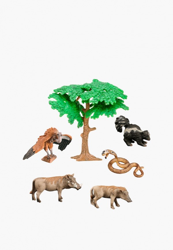 Набор фигурок Masai Mara скунс, 2 бородавочника, змея, стервятник (набор из 6 фигурок) набор из 6 фигурок хагги вагги huggy wuggy poppy playtime