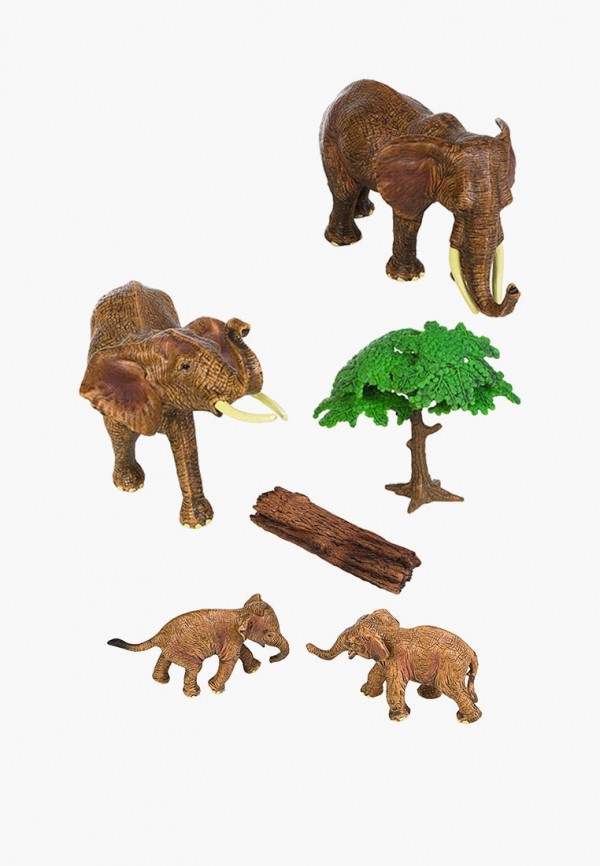Набор фигурок Masai Mara Семья слонов, 6 предметов набор фигурок семья слонов 5 предметов